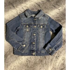 Sonoma Girl's 5 Jean Jacket Bedazzled Star Customized Denim Coat Snap Buttons